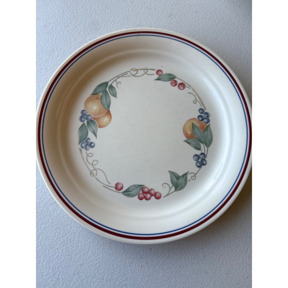 Corelle by Corning Abundance Dinner Plate 8.5" Fruit Wreath Vintage Made in‎ USA